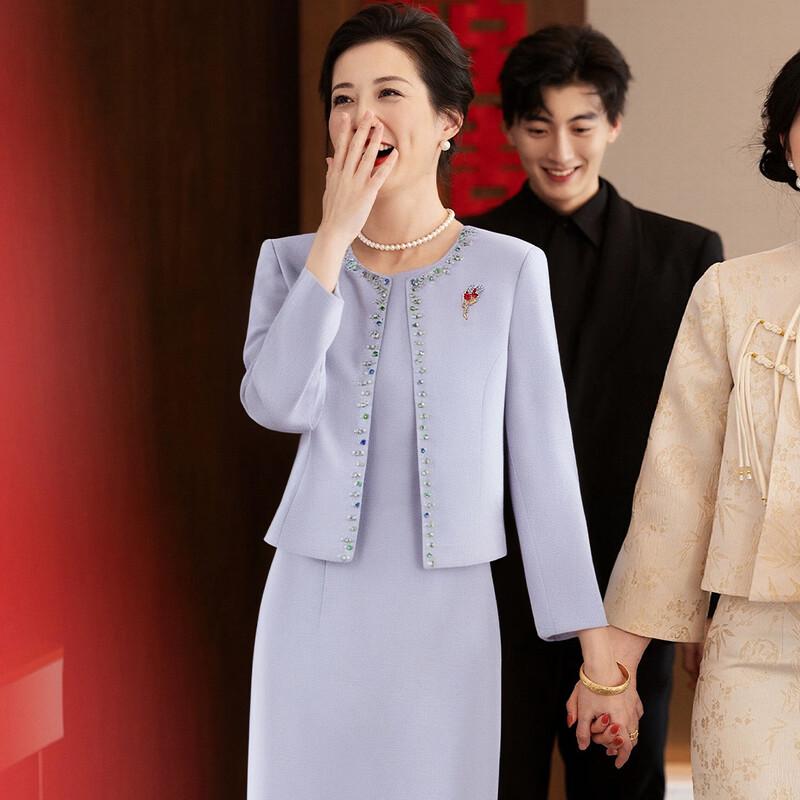 Elegant Mother-of-the-Bride Two-Piece Dress Set