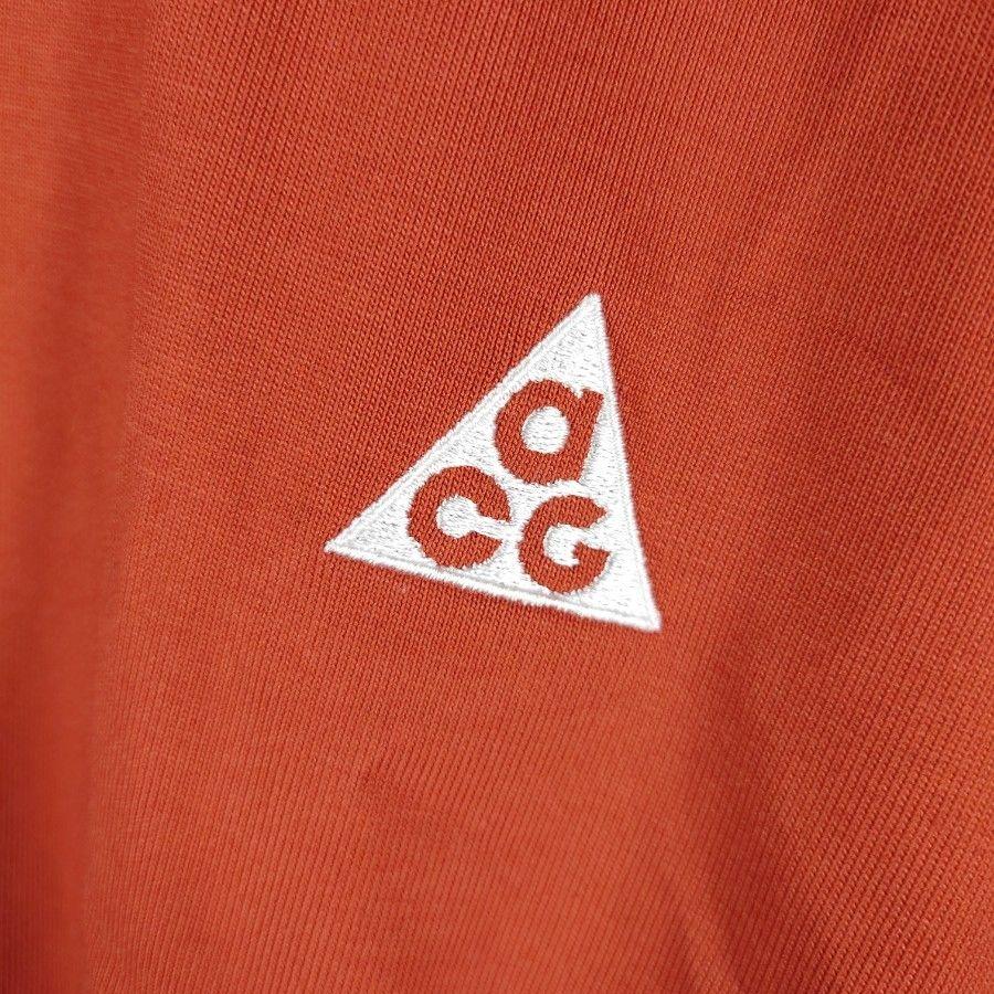 Nike Однотонная свободная футболка с круглым вырезом и коротким рукавом, мужские топы, красно-коричневые, DJ3643-670