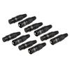 CableCreation XLR 3-контактный разъем для аудиомикрофона, штекер/розетка, черный