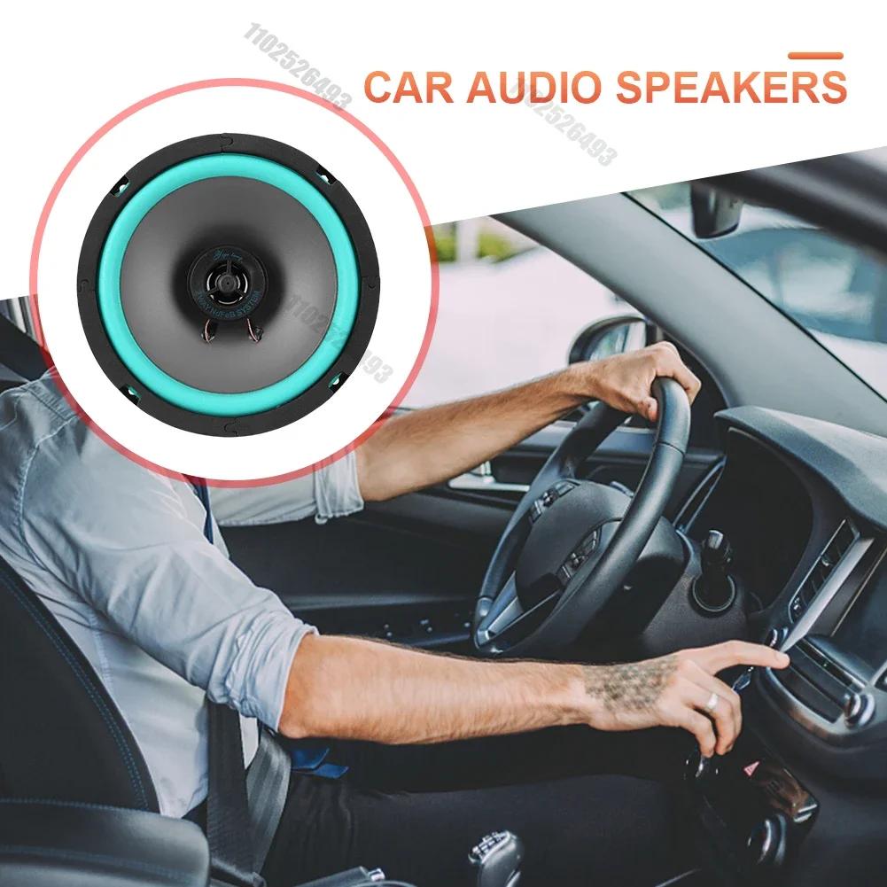 4-6,5-дюймовый 160 Вт 2-полосный автомобильный HIFI коаксиальный динамик дверной аудио музыкальный стерео твитер СЧ/НЧ-динамик полный диапазон частот зеленый для ремонта