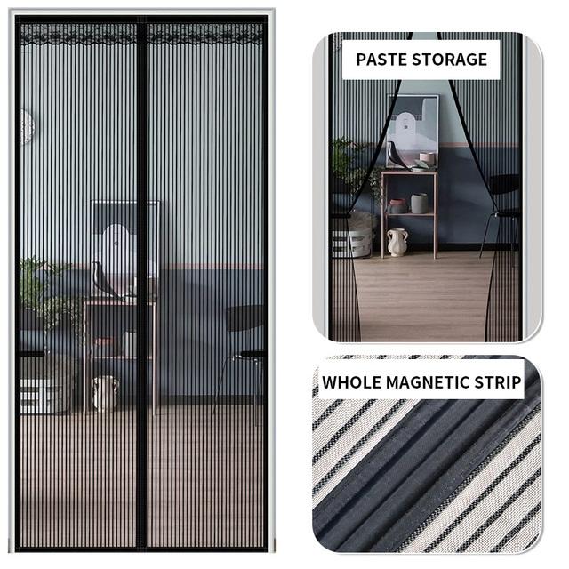 2024 Summer Big Size Door Mesh Curtain Anti-mosquito Nets for Doors Kitchen Curtains Mesh Magnets Separators Screens