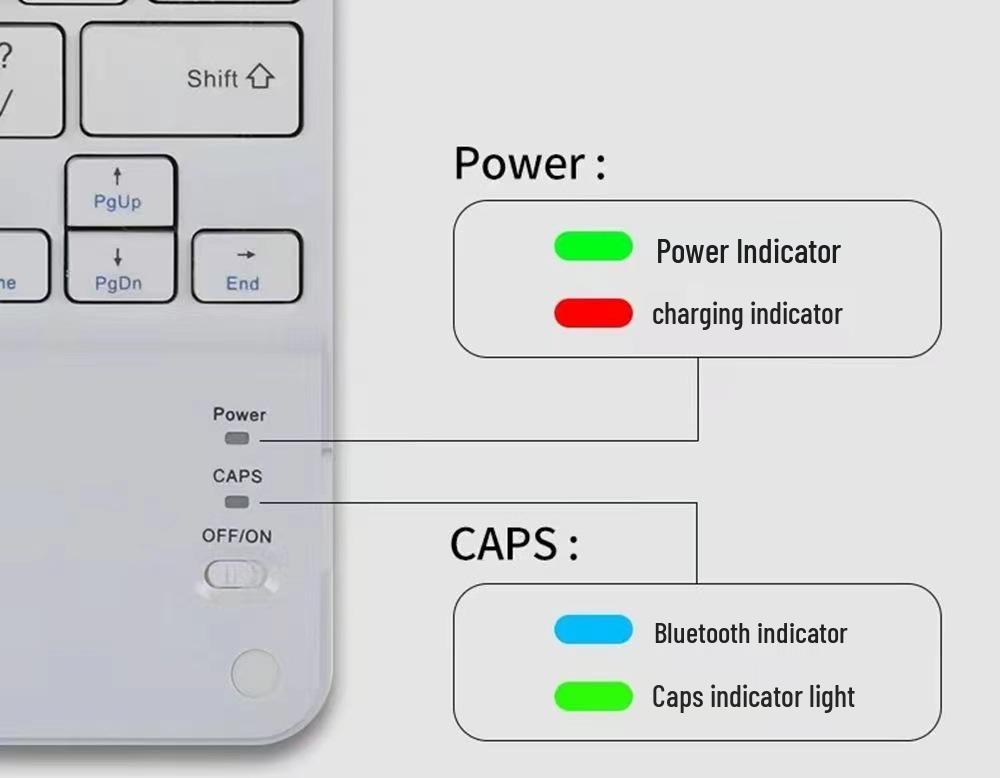 13-inch Bluetooth Keyboard Case with Touchpad for Apple iPad Air7 (2025 Model)