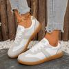 Модные женские кроссовки 2025 Новые Натуральная кожа Женские Обувь для моральной подготовки Повседневные Весенние Туфли на плоской подошве Женские