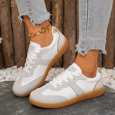 Модные легкие плоские кроссовки для женщин, вулканизированная подошва, нескользящие беговые кроссовки, женские удобные повседневные немецкие тренировочные туфли 2025