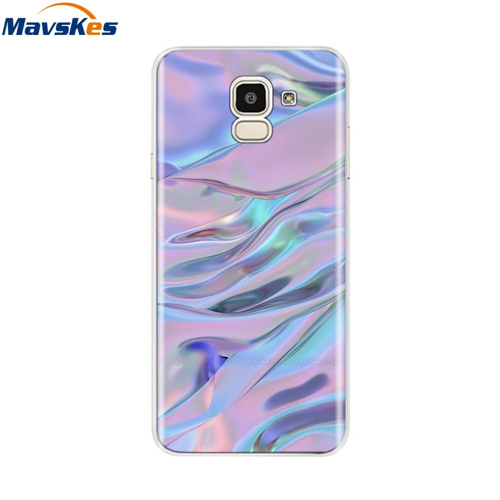 Чехол для Samsung Galaxy J6 2018 Мягкая задняя крышка из ТПУ-силикона sДля Coque Fundas Samsung J6 2018 J6 Plus 2018 Мягкие чехлы для телефона