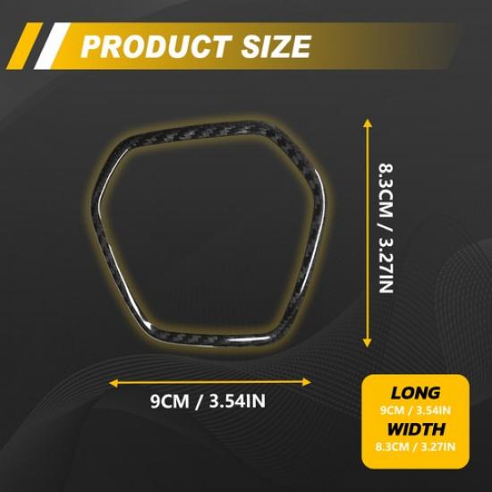 Carbon Fiber Steering Wheel Border Frame Trim For -25 Corvette C8 US
