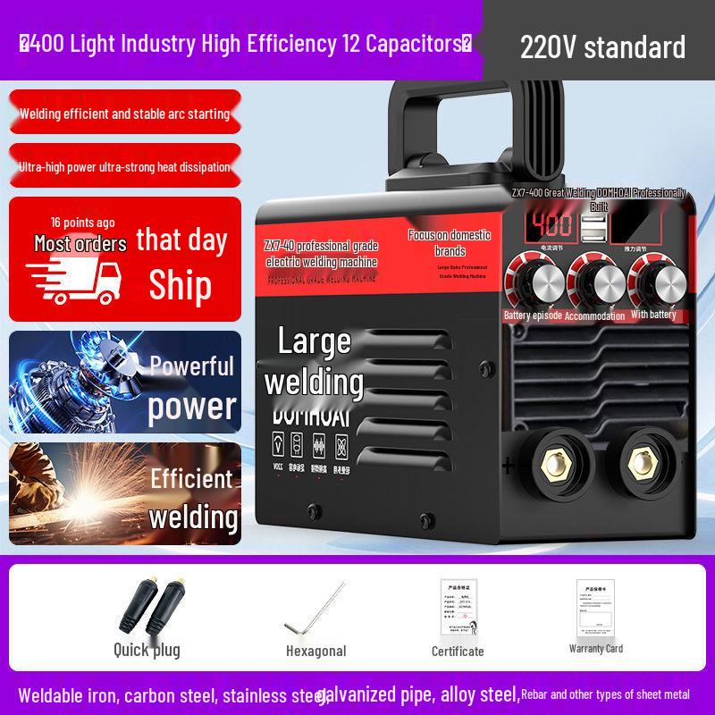 315 Dual Voltage Portable Electric Welder - High Power, Fully Automatic, Suitable for Construction and Three-Phase Household Manual Welding.