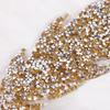 High Quality Motifs Sticker Thermal Transfer Leaves Rhinestone Patches Clothing Accessories Hotfix