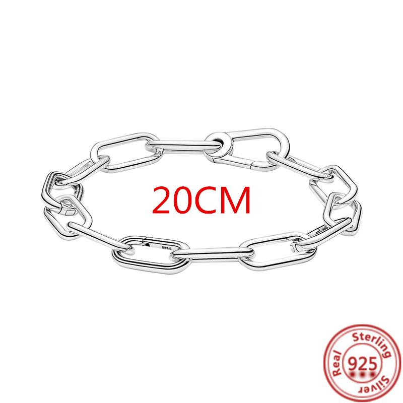 Кольцо Me из стерлингового серебра 925 пробы с круглым разъемом, двойной браслет, подходит для оригинального браслета-цепочки Me Link, ювелирные изделия