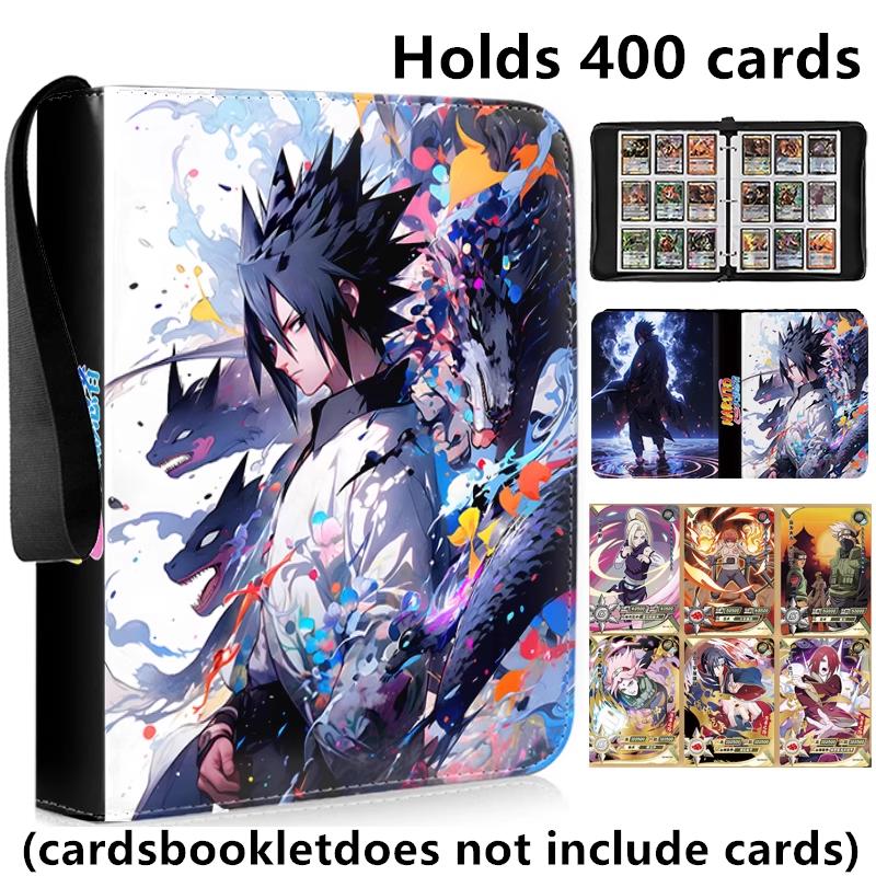 400pcs/900pcs Naruto Card Album Book Folder 4/9 Card Slots Collections Zipper Double Pocket Zipper Card Binder Holder