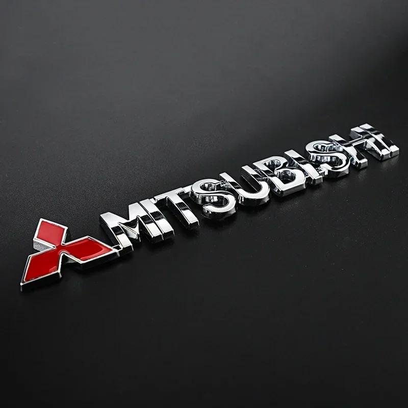 Для Mitsubishi Lancer 9 ASX L200 Colt Pajero Outlander Eclipse EVO 15.2x2см Металлическая 3D Наклейка с Буквами для Автомобиля Значок на Задний Багажник