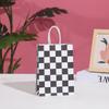 50Pcs Checkered Race Car Party Gift Bags Paper Handheld Treat Bags
