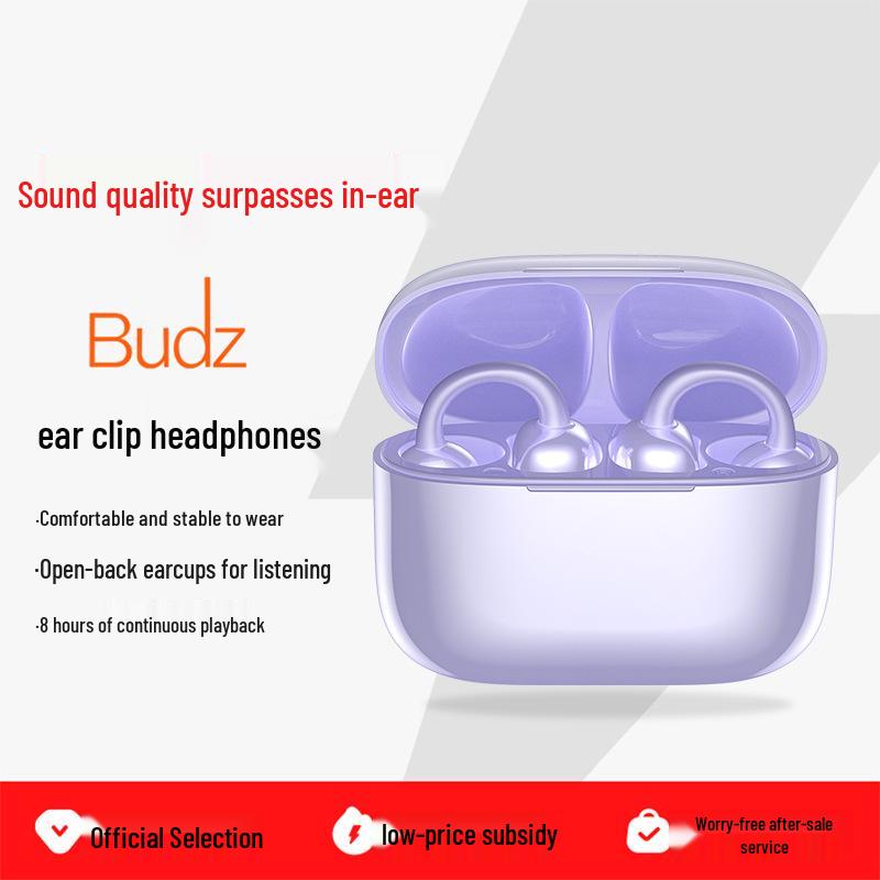 AI Bluetooth Гарнитура-клипса для уха с внутриушным переводом и костной проводимостью
