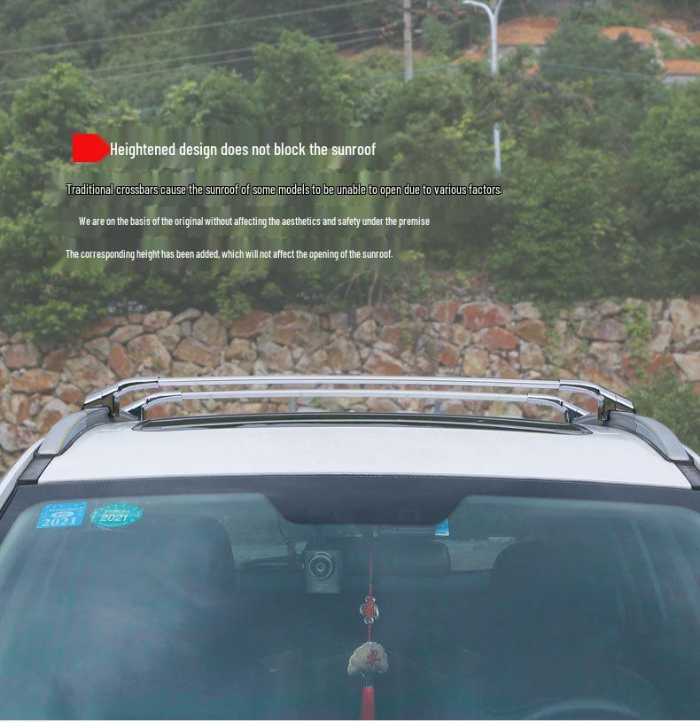 Aluminum Alloy Roof Rack for SUV Off-Road Vehicles with Thickened All-Metal Crossbar and Vise-Type Clamp for Xiaolong Menglong VV5.