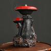 Грибной домик, курильница с обратным потоком, смола, ремесло, природа, тема, водопад, курильница, украшение для ароматерапии, домашний декор, секс-одежда для взрослых