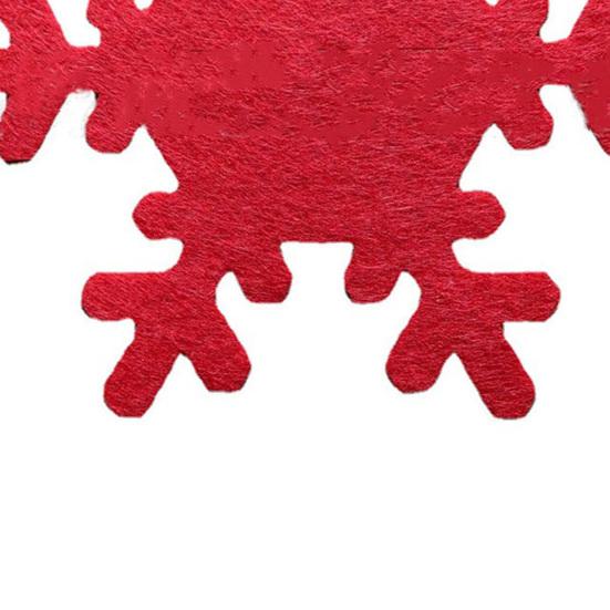 4 шт. Рождественская сумка для столовых приборов в виде снежинки, складная, тонкая работа, создает атмосферу, долговечный праздничный держатель для столовых приборов