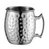 Медная кружка для Moscow Mule из нержавеющей стали с чеканкой, с двойными стенками и вакуумной изоляцией