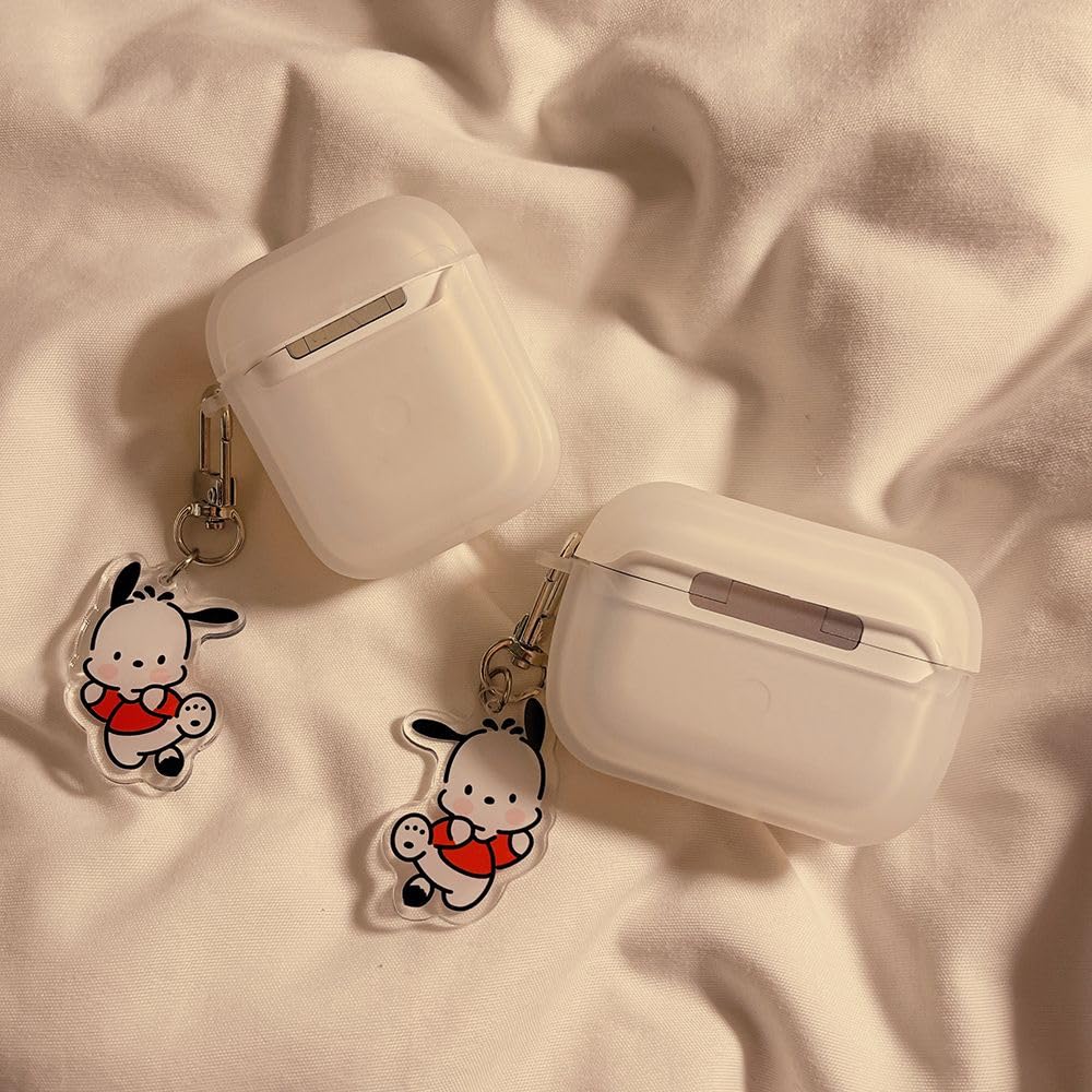 Чехол Pochacco для AirPods 3, чехол для зарядки, силиконовый чехол, защитный чехол Pochacco, ударопрочный, водонепроницаемый, пылезащитный, поддерживает беспроводную зарядку с