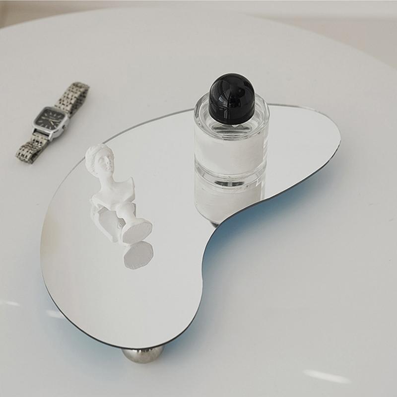 1PC Mirror Creative Background Prop Aesthetic Aesthetic Minimalist Acrylic Photography Tray Modern