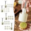 Moon Cake Mould, Cookie Mould, Pastries Tool Moon Cake Maker, Baking Mould, Hand Press Cookie Stamps With 6 Press Molds