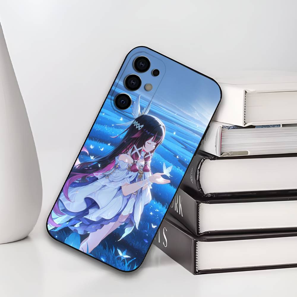 Чехол для телефона C-Columbina G-Genshin I-Impact для Samsung S25, S24, S21, S22, S23, S30, Ultra, S20, Plus, Мягкий силиконовый черный чехол