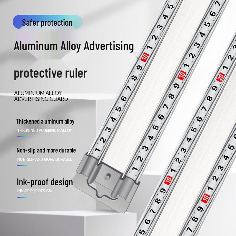 Non-slip Aluminum Alloy Safety Ruler for Art & Cutting