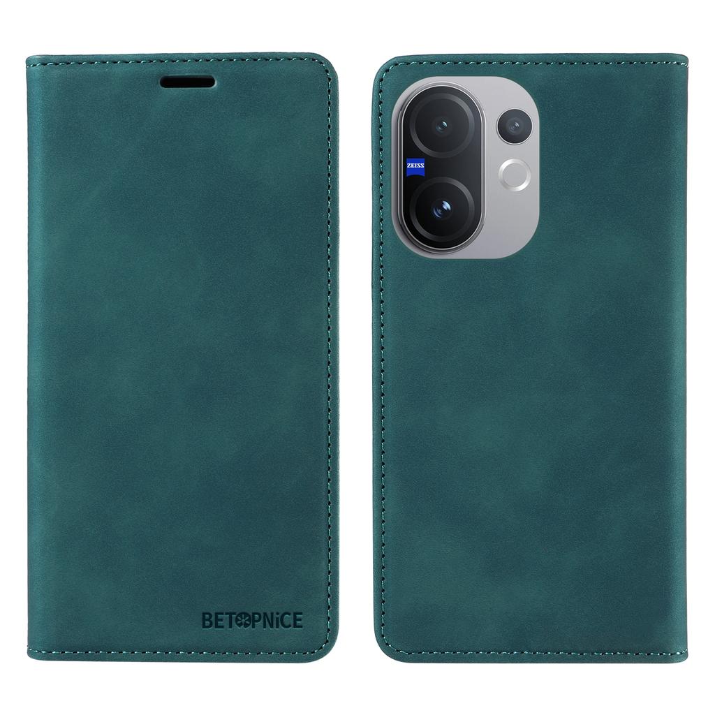 Для vivo V60 5G Чехол BETOPNICE Магнитная застежка Блокировка RFID Кошелек Подставка Кожаный чехол для телефона