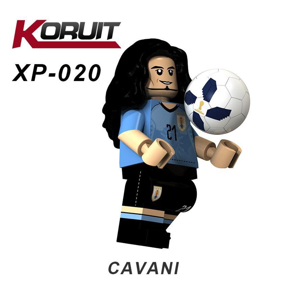 Строительные блоки игрушки Кубок мира по футболу Капитан пластиковые собранные строительные блоки Минифигурки игрушки