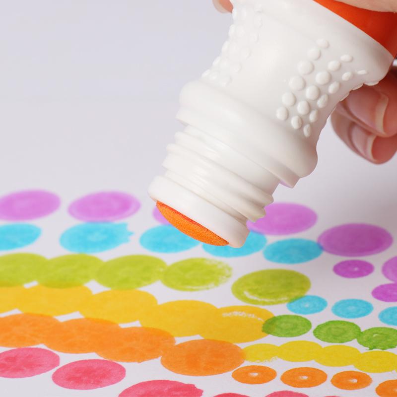 Non Toxic 12 Colors Washable Ink Kids Dot Markers Painting Color Pens Bingo Daubers Graffiti Pen