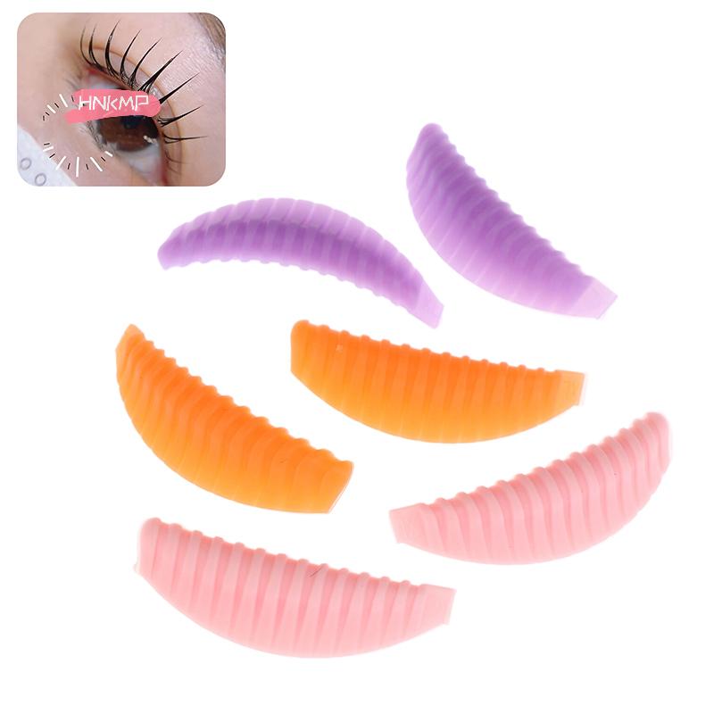 4 пары силиконовых подушечек для ламинирования ресниц, многоразовые, с вертикальной полоской, для 3D наращивания ресниц, керлер, инструмент для макияжа