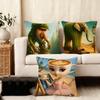Tung Sahur Tralalero Tralala Cushion Cover Plush Fabric Soft DoubleSided Printed Sofa Warm Winter Home Child Gift Pillow Case