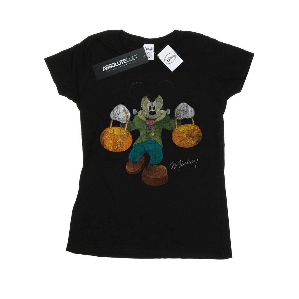 Disney Womens/Ladies Frankenstein Mickey Mouse Cotton T-Shirt
