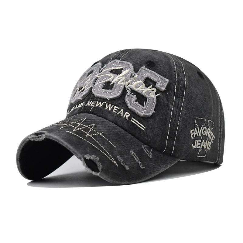 Embroidered Letter Baseball Cap Cotton Adjustable Hat Men Women Outdoor Casual Fall Winter