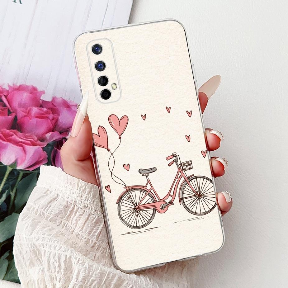 Чехол для Realme 7 5G RMX2111 Милый Кот Роскошный Расписной Чехол Мягкий Силиконовый Чехол для Телефона Для Realme 7 Pro Realme7 5G Задняя Крышка Coque