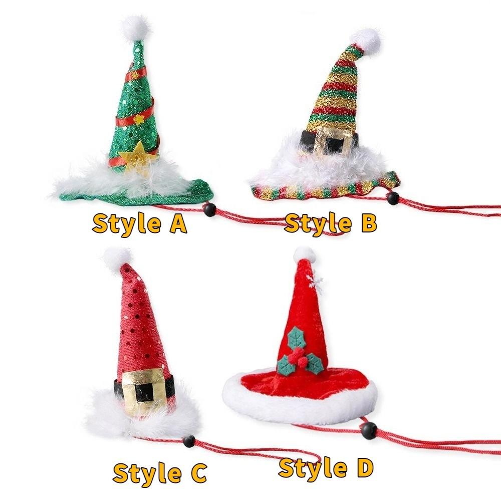 Adjustable Pet Christmas Hat Cute Pet Party Hat Pet Costume Accessory Festive Pet Hat Pet Outfit