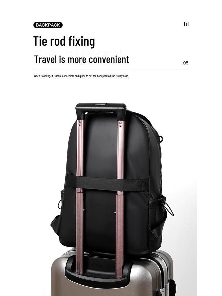 Многоцелевой дорожный рюкзак большой вместимости для студентов колледжей - повседневный кожаный рюкзак из пленки для мужчин