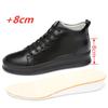 Elevator Men Sneakers Height Increase Shoes for Men Casual Insole 8cm White Black Taller Shoes Male Leisure Sports Plus Size