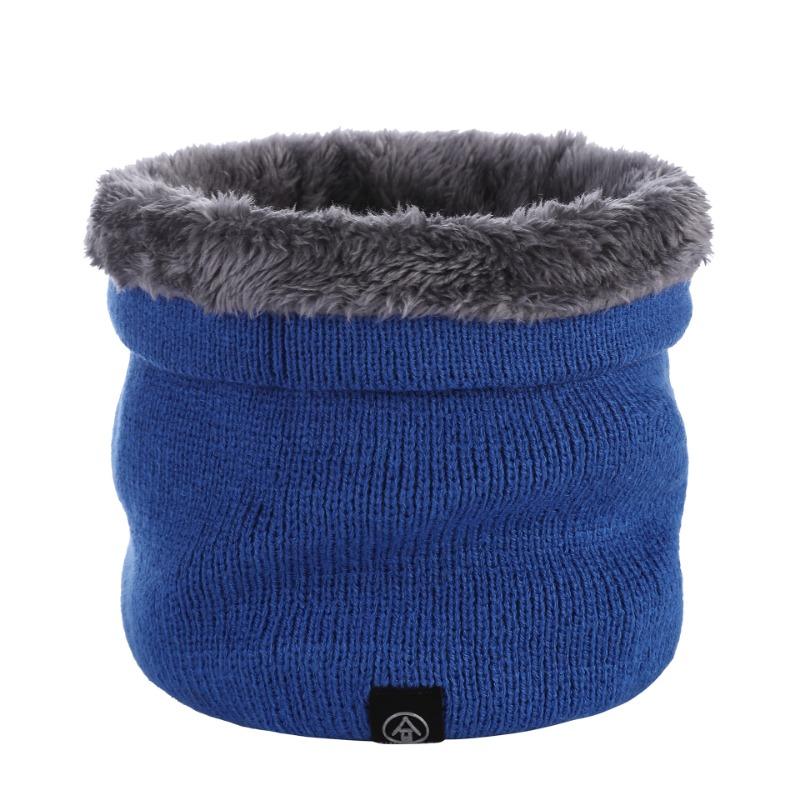 Autumn and Winter New Solid Color Pullover Warm Neck Cover Couple Knitted Wool Scarf Winter Scarf