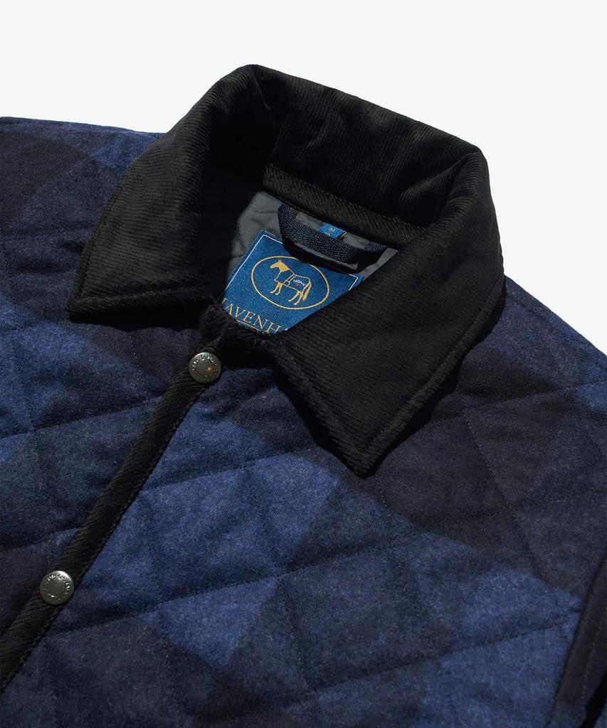 Noah (U) Noah X Lavenham Buffalo Check Rayden Jacket Blue/Black