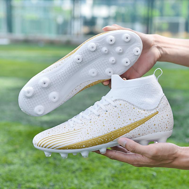 Мужские высокие носки 36-47, футбольные бутсы, молодежная спортивная обувь, футбольная тренировочная обувь, детские футбольные бутсы
