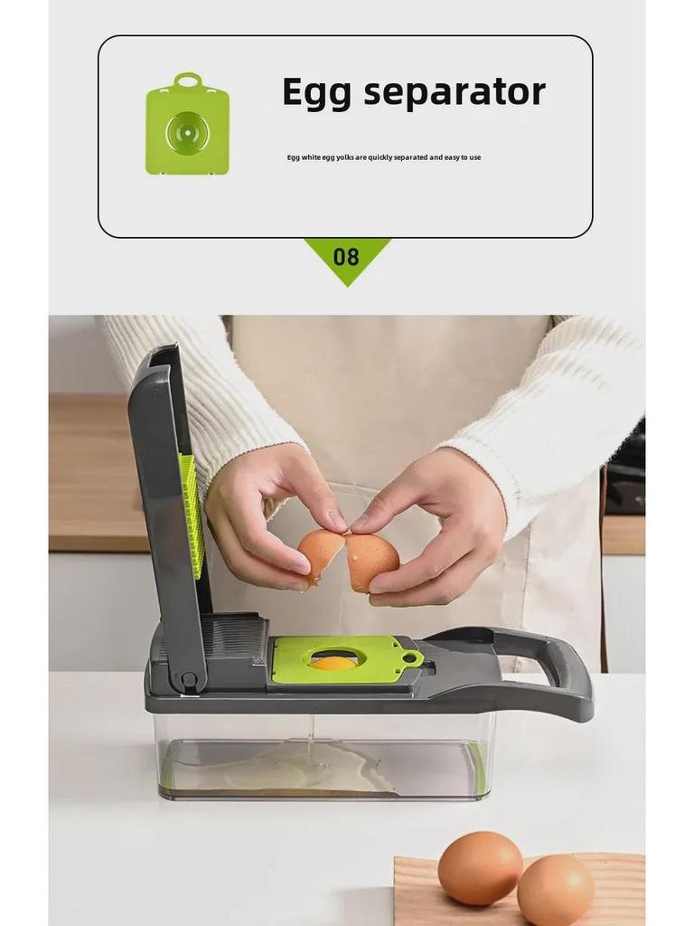 Многофункциональная овощерезка: Измельчитель, шинковка, терка, слайсер