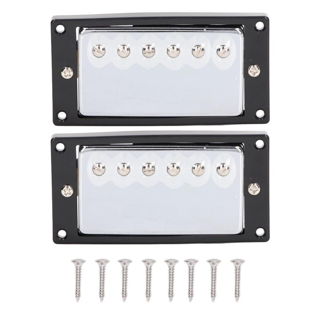 Металлический звукосниматель с двойной катушкой для грифа и бриджа для электрогитары в стиле LP, запасная часть