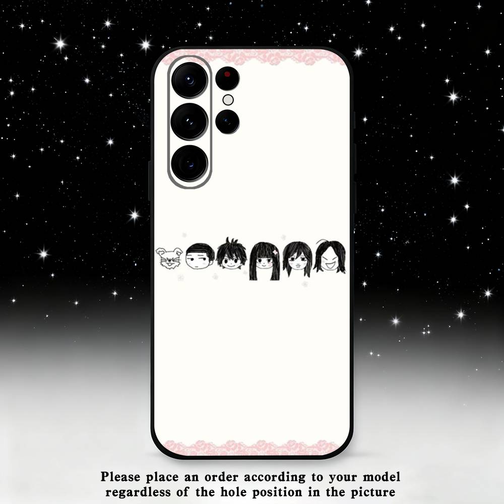 Kimi ni Todoke Sawako Phone Case For Samsung S25,S24 Ultra,S20,S30 plus,S22 plus,S23,S30 Ultra 5G Silicone Black Shell