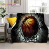 Новейшее мягкое фланелевое одеяло для баскетбольной площадки, для кроватей, спален, диванов, пикников, плед для отдыха на свежем воздухе, подарок