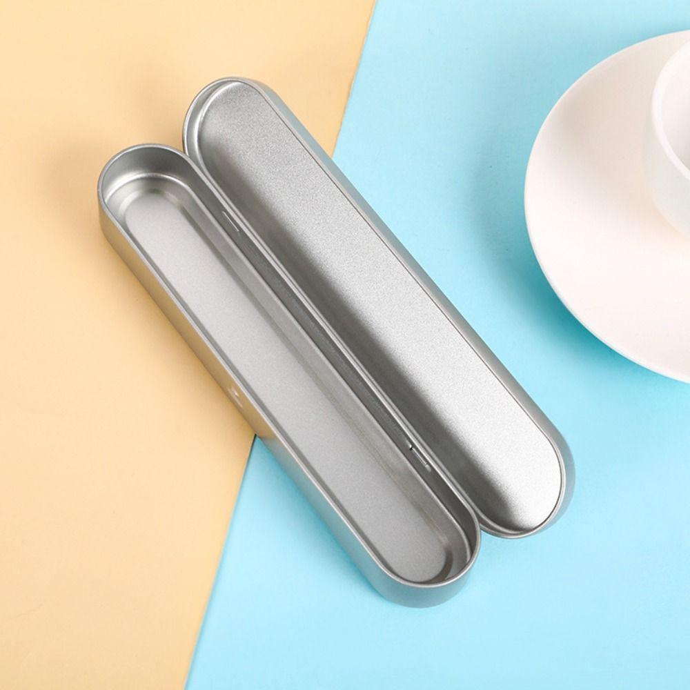 Подарочный чехол для ручек, канцелярские принадлежности, металлическая коробка с откидной крышкой, персонализированная прямоугольная жесть, касса