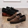 Men Dress Shoes Men&#x27;s Leather Breathable Formal Business Derby Shoes Man Casual Shoes