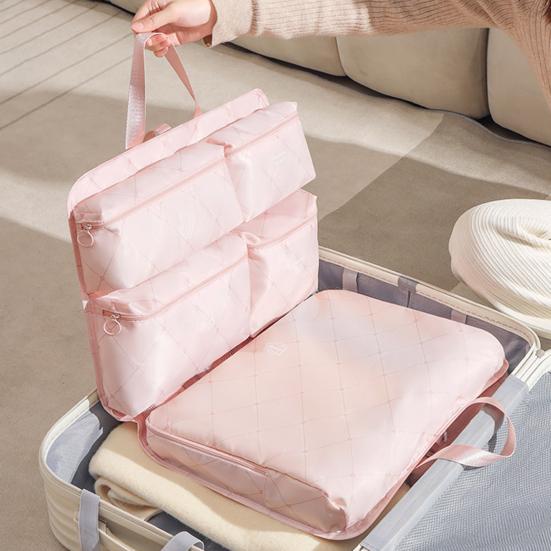 Travel Organizer Bag Large Capacity Foldable Storage Pouch with Multiple