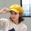 Korean Style Retro Wool Octagonal Beret - Autumn & Winter Warmth