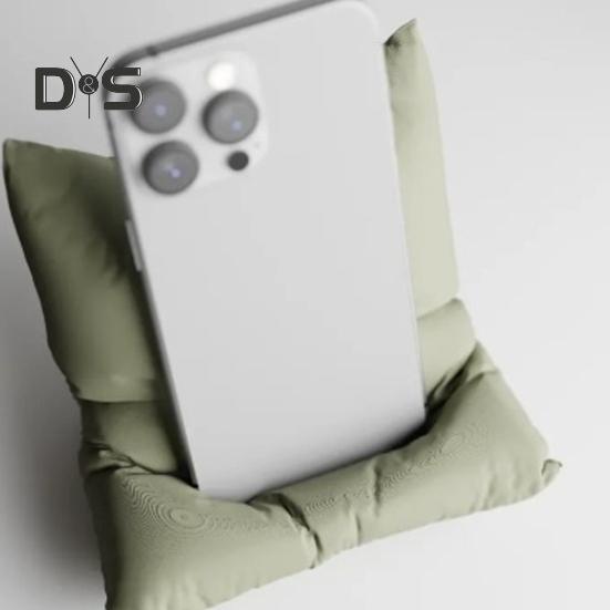 Подставка для телефона в форме подушки, напечатанная на 3D-принтере, портативный держатель для смартфона с гнездом для зарядки для домашнего офиса и путешествий