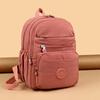 Lightweight Backpack Women Nylon Backpack Solid Color Travel Bag Student Schoolbag